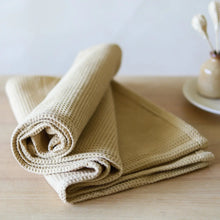 Load image into Gallery viewer, Organic Mustard Waffle Bath Towel
