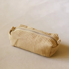 Load image into Gallery viewer, Organic Mustard Waffle Accessory Pouch
