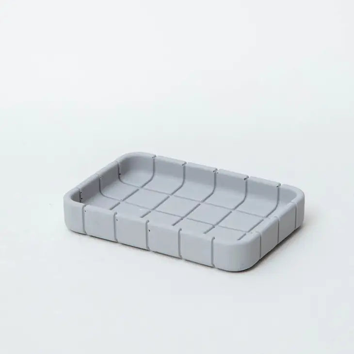 Tile Soap Dish - Grey