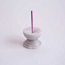 Load image into Gallery viewer, Light Grey Marble Incense Holder
